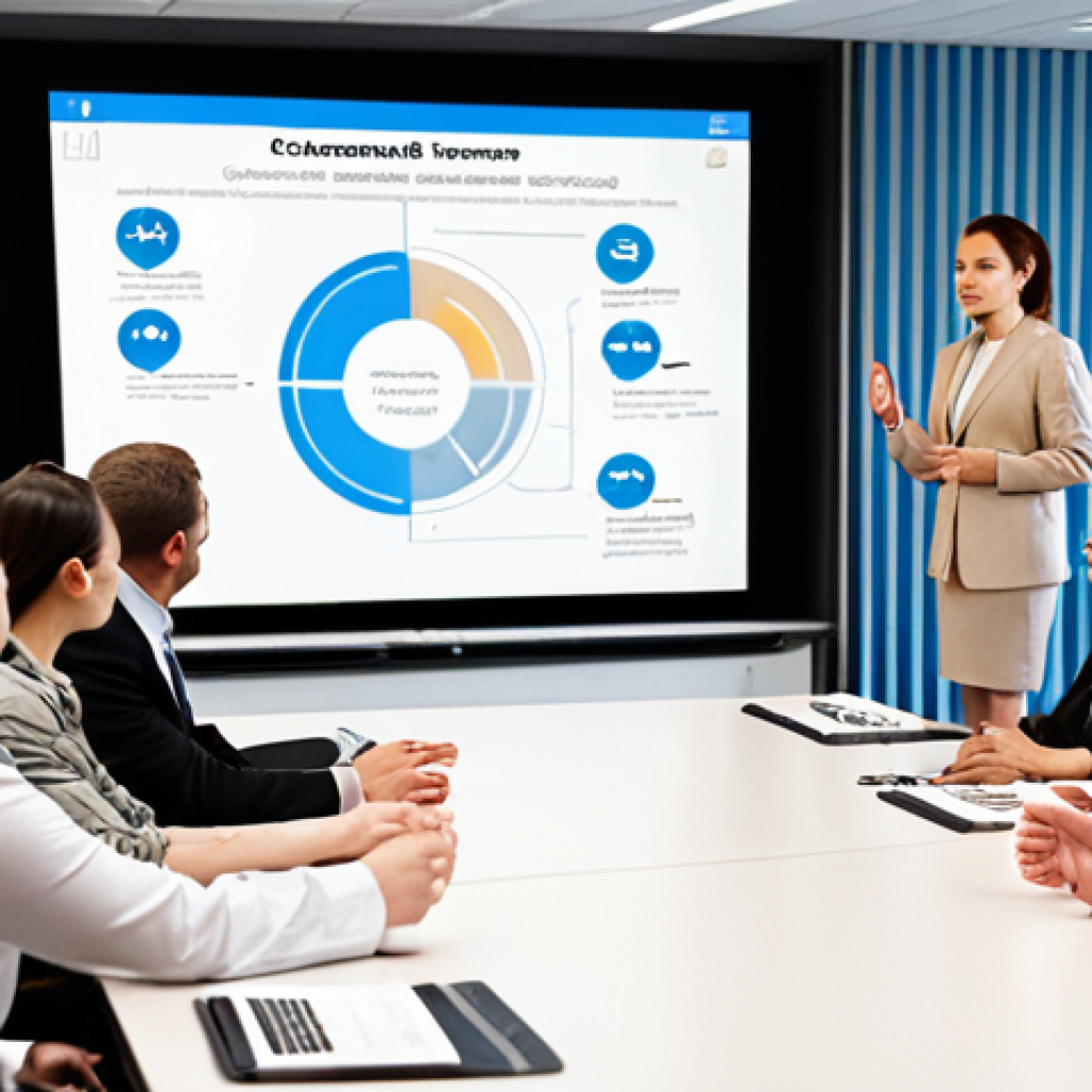 **

A seasoned crisis management trainer calmly addressing a diverse group of professionals in a modern conference room. The trainer is gesturing towards a screen displaying a complex crisis scenario diagram. Emphasize the trainer's confident demeanor and the engagement of the audience. Include elements suggesting real-world experience and leadership, perhaps a subtle detail like a crisis management award in the background. Focus on conveying trust and competence.

**
